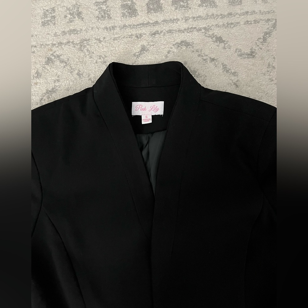 Pink Lily, black blazer, size small